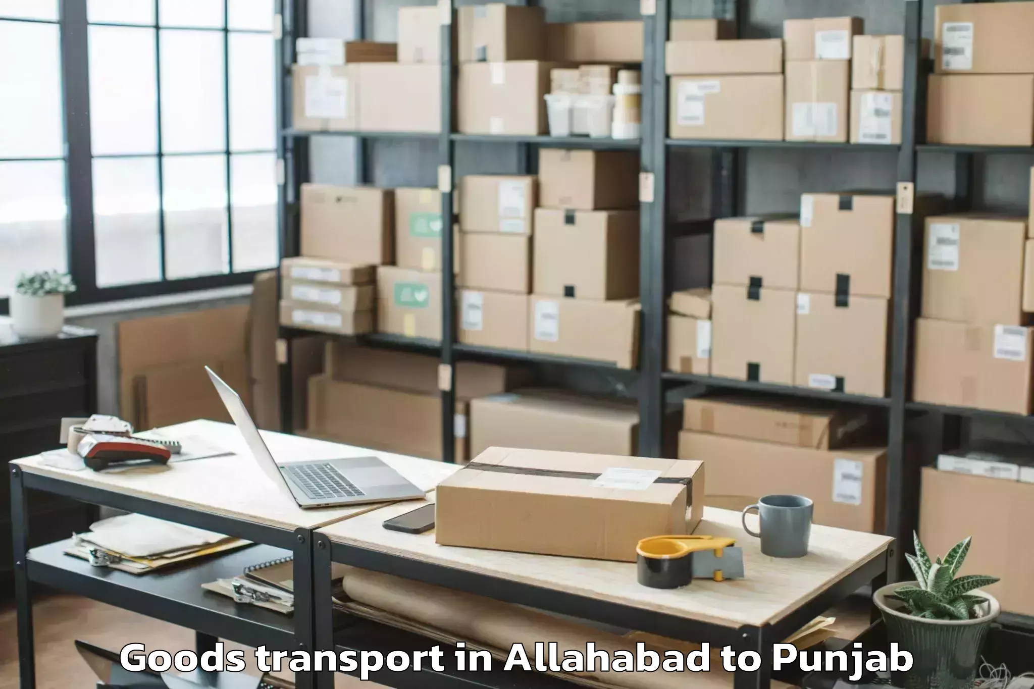 Affordable Allahabad to Bhikhi Goods Transport